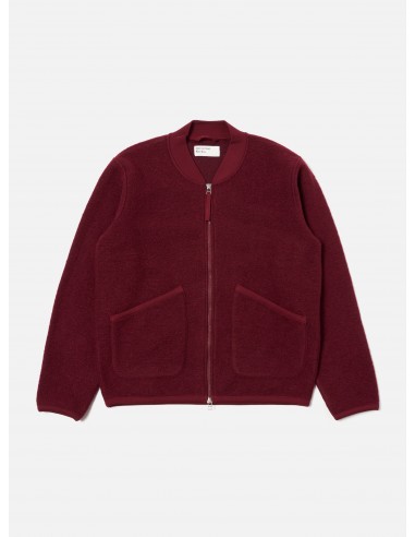 Universal Works Zip Bomber in Deep Red Wool Fleece ouvre sa boutique