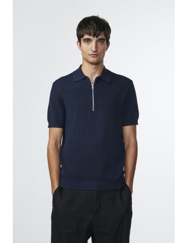 PULL POLO HANSIE ZIP NAVY / NN.07 les ctes