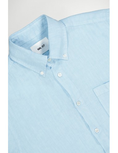 CHEMISE ARNE LINEN BLUE / NN.07 le des métaux précieux