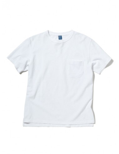 TEE SHIRT S/S PIQUE POCKET WHITE / GOOD ON Les magasins à Paris et en Île-de-France