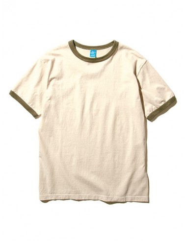 TEE SHIRT S/S RINGER OLIVE / GOOD ON une grave pollution 