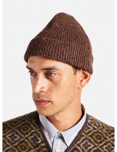 Universal Works Watch Cap in Brown Tweed Knit prix pour 