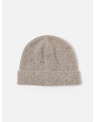 Universal Works Watch Cap in Oatmeal Tweed Knit de pas cher