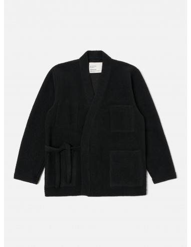 Universal Works Kyoto Work Jacket in Black Wool Fleece ou a consommer sur place