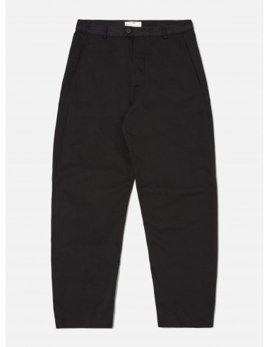 Universal Works Curved Pant in Black Twill de pas cher