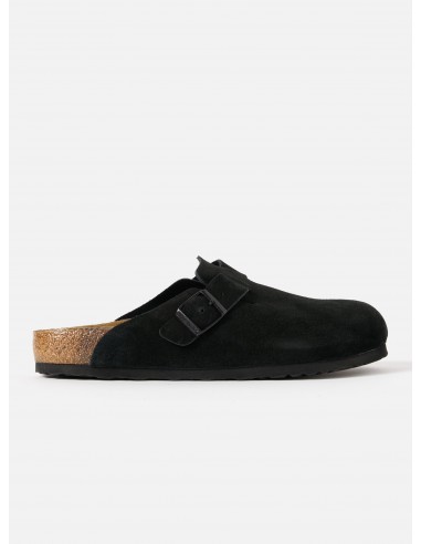 Birkenstock Boston in Black Suede Leather outlet