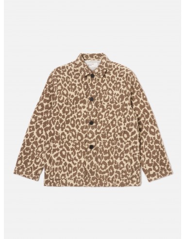 Universal Works Simple Bakers Jacket in Natural Crazy Leopard acheter en ligne