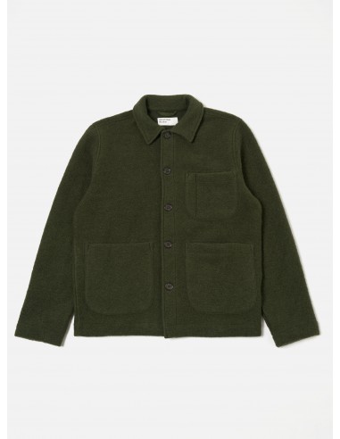 Universal Works Field Jacket in Olive Wool Fleece les ligaments