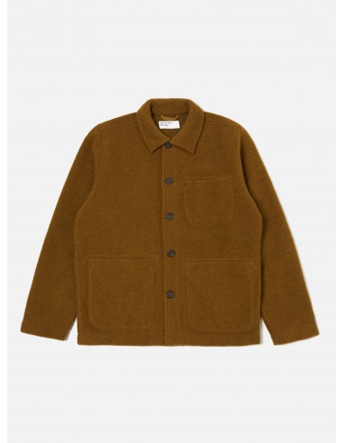 Universal Works Field Jacket in Mustard Wool Fleece de l' environnement