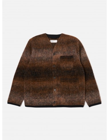 Universal Works Cardigan in Brown Ombre Fleece outlet