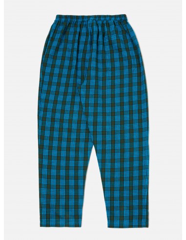 Universal Works Pyjama Pant in Blue Brushed Check acheter en ligne