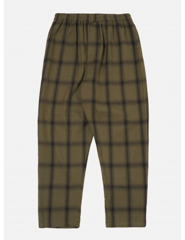 Universal Works Pyjama Pant in Olive Shadow Check À commander