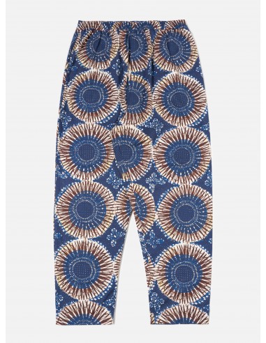 Universal Works Pyjama Pant in Navy Hokkoh Print Amélioration de cerveau avec