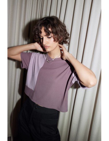 EVE GRAVEL - T-SHIRT SANFORD - AUBERGINE- AH24 Véritable concentré