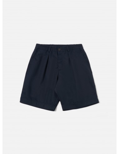 Universal Works Pleated Track Short in Navy Brushed Polytech livraison gratuite