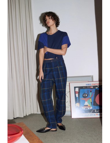 EVE GRAVEL - PANTALON SNOWDOWN - BLUE TARTAN - AH24 Les êtres humains sont 