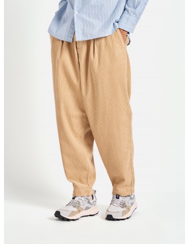 Universal Works Pleated Track Pant in Fawn Cord du meilleur 