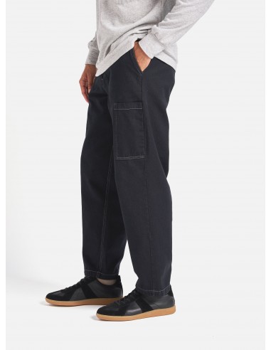 Universal Works Coverall Pant in Black Cali Denim Faites des économies