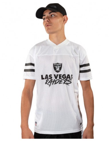 Tee Shirt New Era Col V Las Vegas Raiders Blanc 50% de réduction en Octobre 2024