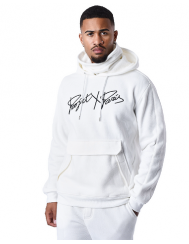 Hoodie Project X Paris Capuche et Col Blanc en stock