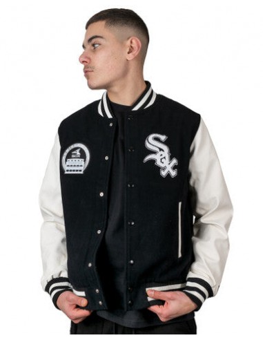 Veste Universitaire Chicago White Sox MLB Heritage Noir New Era store