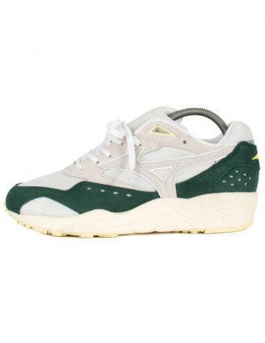 BASKETS MIZUNO CONTENDER S BLANC/V ERT pas cher