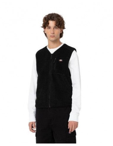 GILET POLAIRE SANS MANCHE DICKIES NOIR basket pas cher