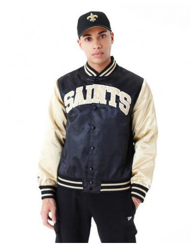 Veste Bomber NFL New Orléans Saints Satin destockage