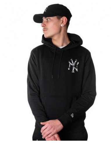 Hoodie New Era N.Y. Noir Logo Camo sur le site 