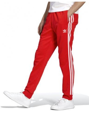 Pantalon Jogging Adidas à Bandes SST TP Prime Blue Rouge basket pas cher