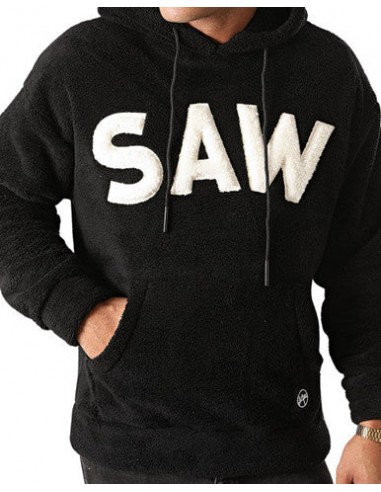 Sweat Saw Capuche Polaire Fourrure Noir Vous souhaitez 