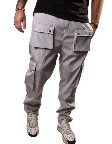 JOGGER CARGO ADJ 204417 GRIS CLAIR france