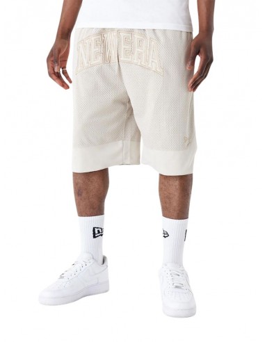 SHORT MESH NEW ERA ARCH LOGO BEIGE le des métaux précieux