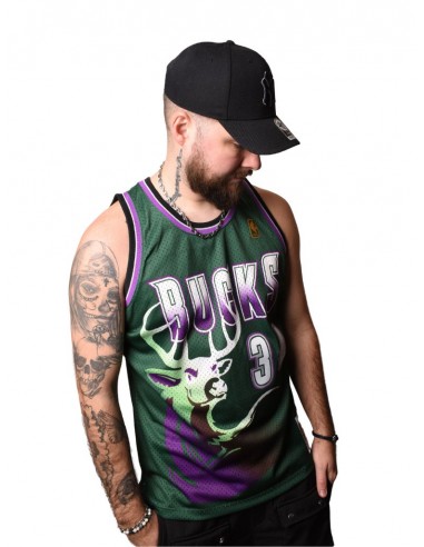 DEBARDEUR MITCHELL & NESS MILWAUKEE BUCKS "ALLEN" VERT offre 