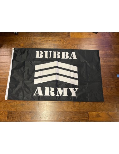 BUBBA ARMY FLAG double sided 3x5 - highest quality Made in the USA soldes