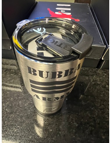 Bubba Army Stainless Steel  RTIC tumbler 20oz stainless and black custom Paris Déstockage Promo